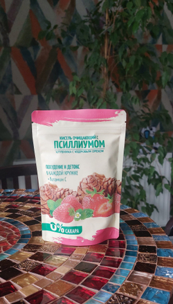 Кисель очищающий с псиллиумом "Клубника с кедровым орехом", 160гр. АЛТАЙПЛОД