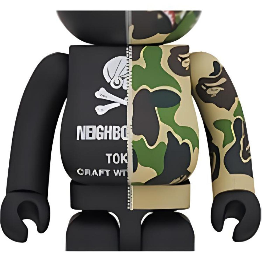 Дизайнерские игрушки BE@RBRICK x Bape 1000% Neighborhood 70cm, BAPE1000%