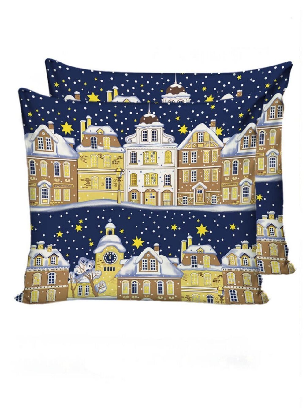 Комплект наволочек 2шт  "Зимняя " 70х70 см