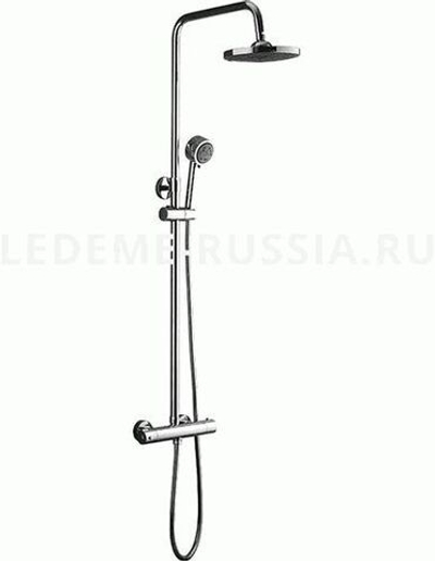душевая система LEDEME термостат. с тропическим душем L2411