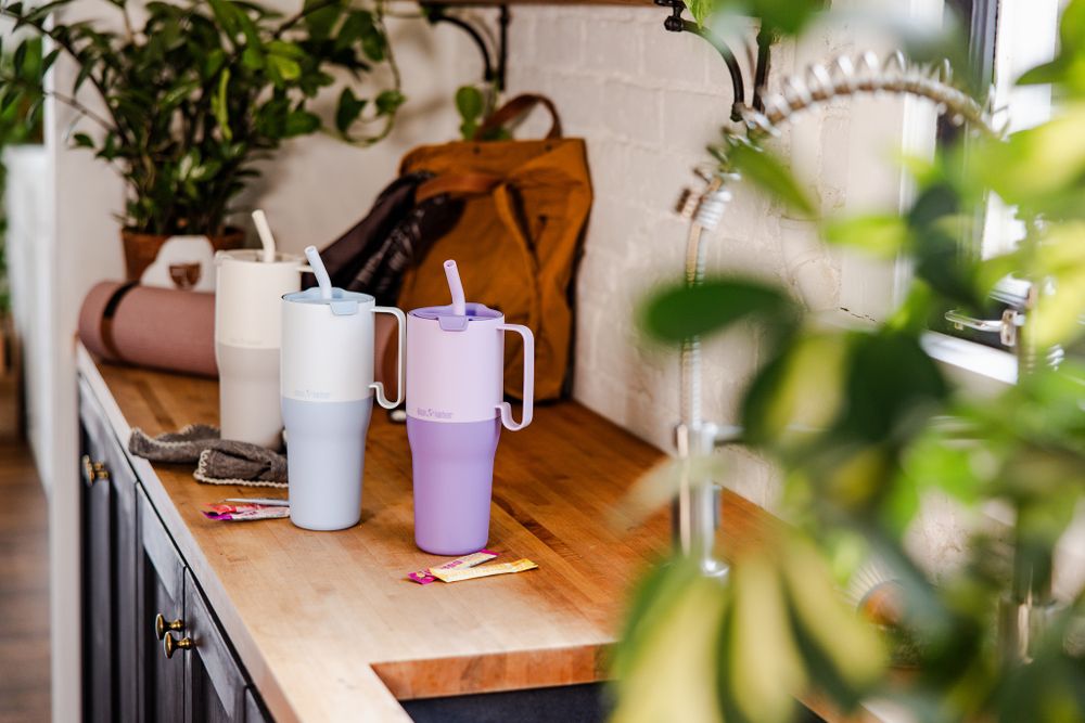 Термостакан Klean Kanteen Rise Tumbler 36oz Straw Lid (1065 мл) Ice Blue