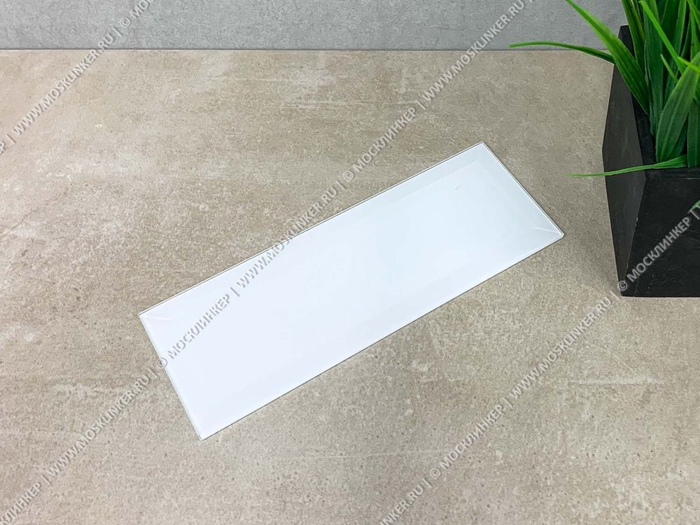 Торцевой элемент для стеклоблока, 187x72x4 - Молочный