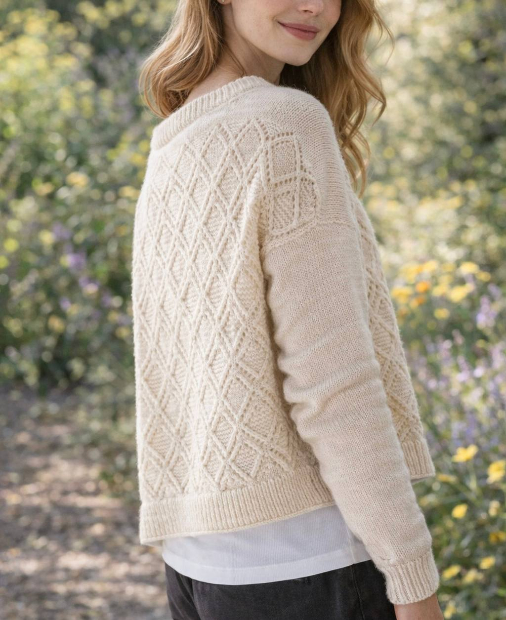 Описание по вязанию джемпера спицами "Bulut"