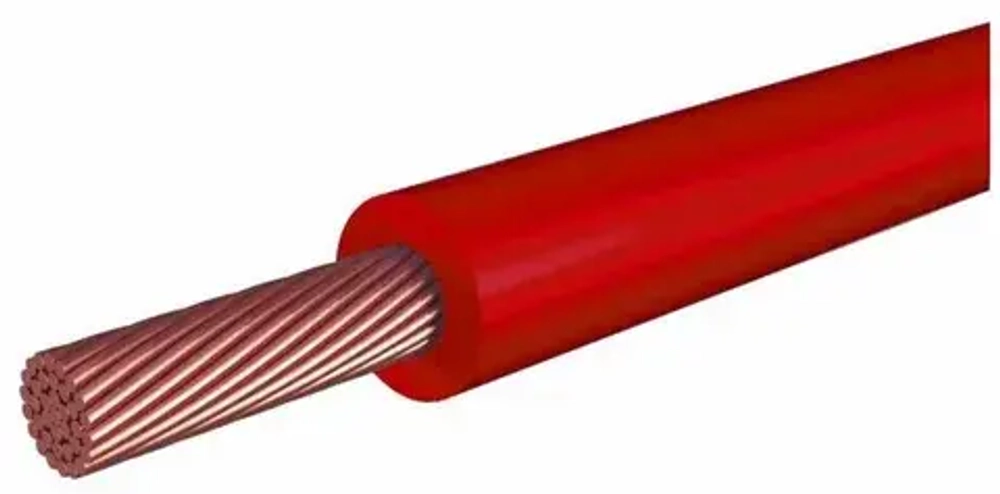 Провод ПуГВ 1*2,5 красный (ПВ-3) ГОСТ (100м) TDM SQ0124-1537