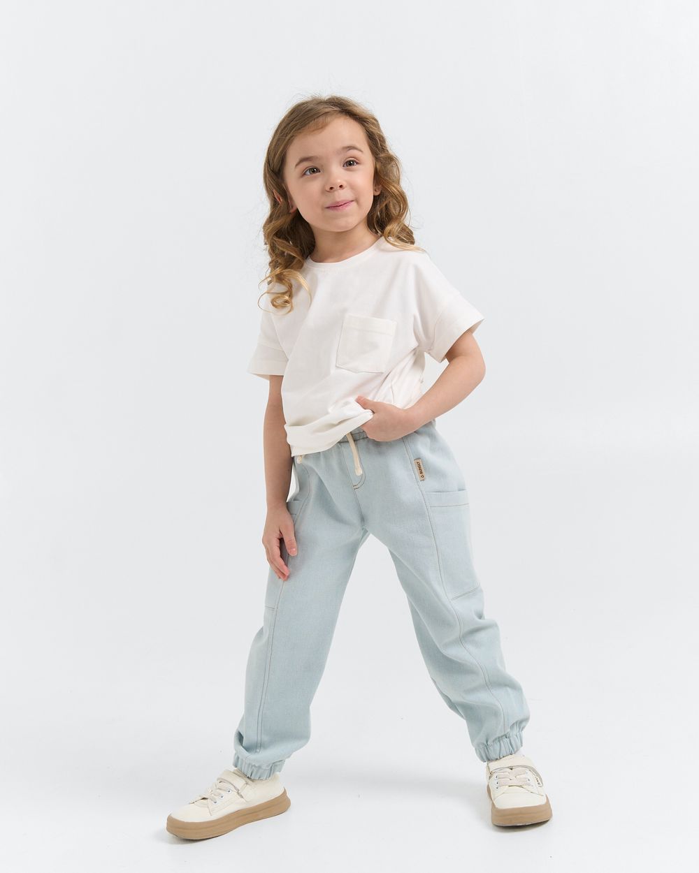 Джинсы карго "Серо-голубой"