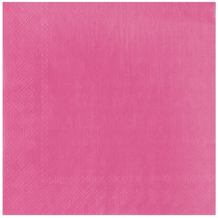 Салфетка в ярко-розовом цвете, 33 см, 12 шт