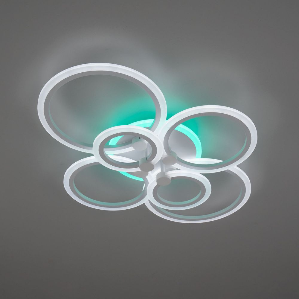 Citilux Сента CL237B160E RGB Люстра с пультом Белая