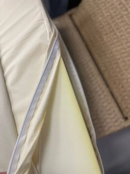 Шезлонг с матрасом Mantera, коричневый, светло-бежевый