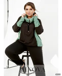 Костюм 8-317-оливка-черный Minova