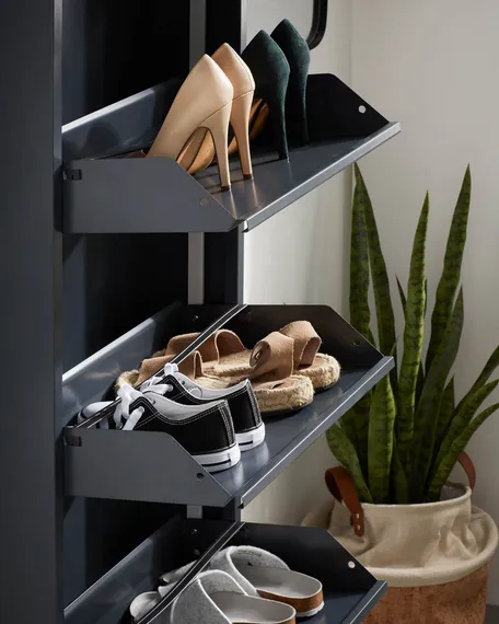 Шкаф для обуви Rox 4 полки графит
