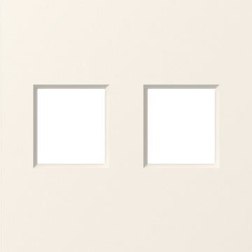 Накладка 2-я для розеток RJ45, TV, SAT,  матовый кремовый,  серия A07