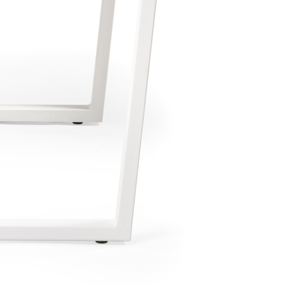 Стол деревянный Woodville Лота Лофт 120х75 белый матовый, дуб крафт золотой, ножки белые