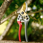 Секатор садовый 21см, нерж сталь, оранжевый