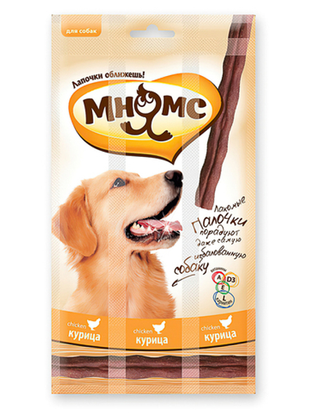 Лакомство Мнямс лакомые палочки с курицей для собак 45 г