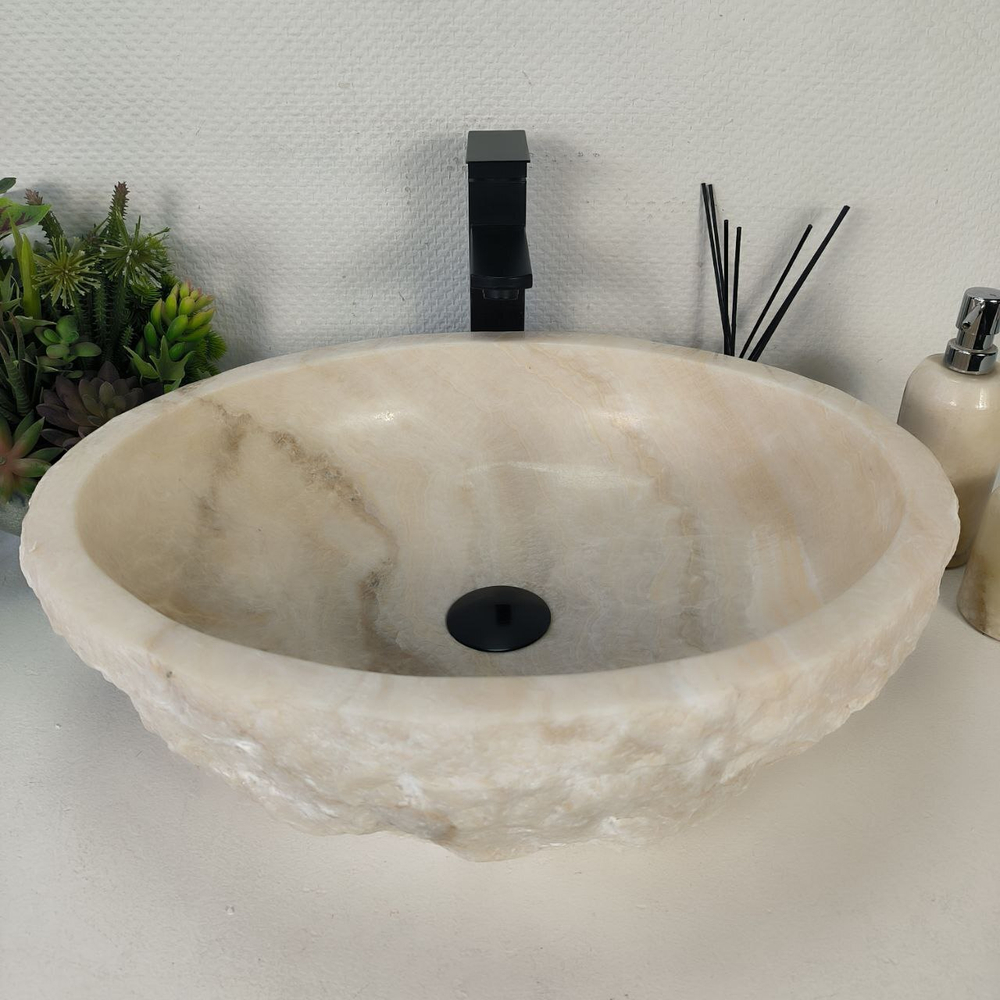 Раковина из оникса Erozy White EO-64276 52*42*16 0213