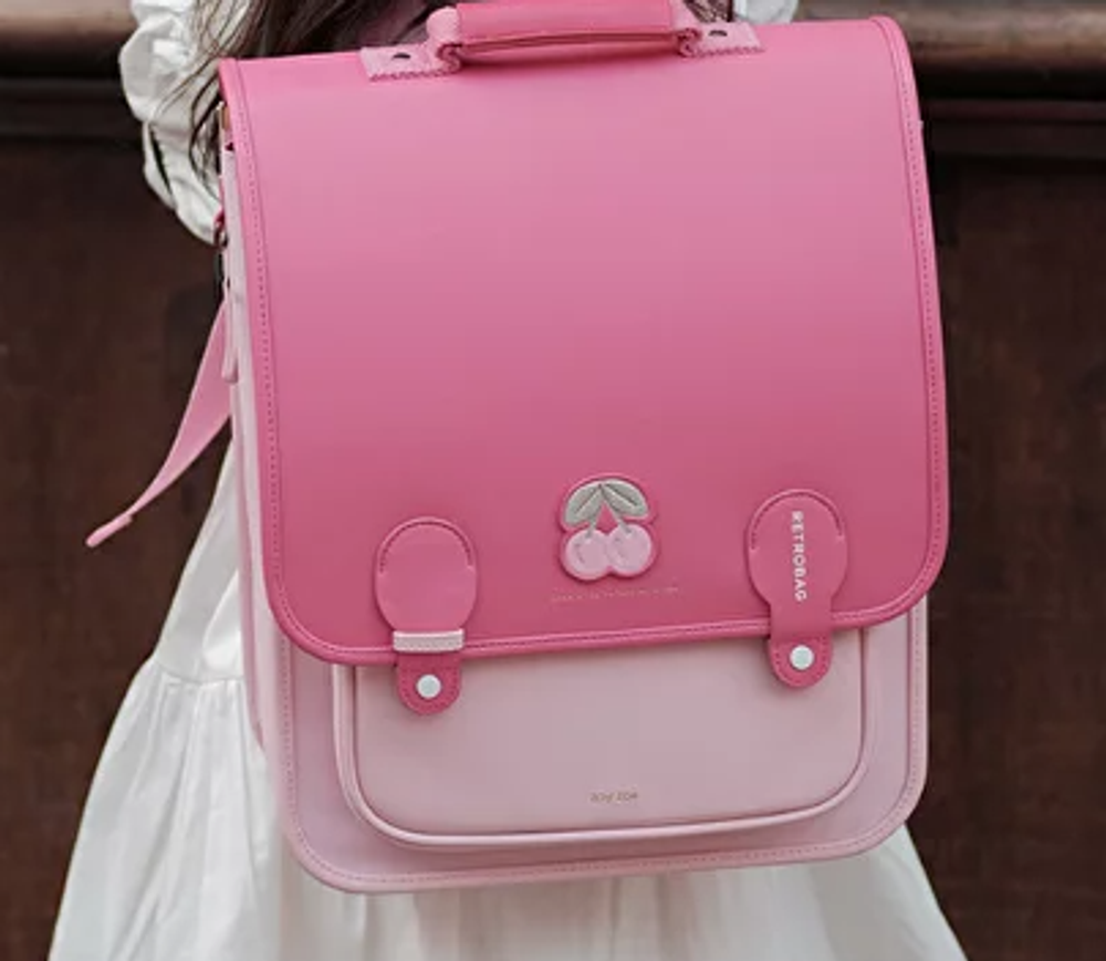 Ранец zoy zoii, retrobag &quot;Вишня&quot;, розовый