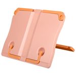 Подставка для книг ЮНЛАНДИЯ, регулируемый наклон, прочный ABS-пластик, розовая, 237906