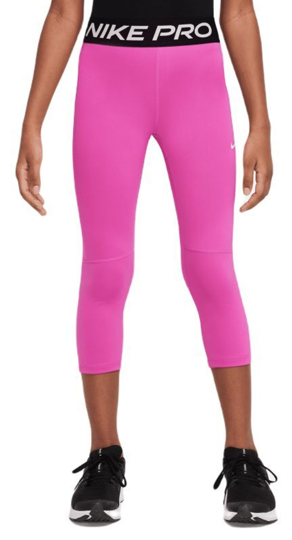 Штаны для девочки теннисные Nike Pro Capri - active fuchsia/white