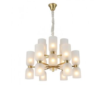 Подвесная люстра 24*E14 3646+6/C brass латунь NICOLE Newport