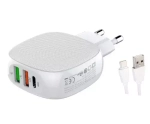 СЗУ 32W/PD с кабелем Type-C 2USB A3510Q LDNIO