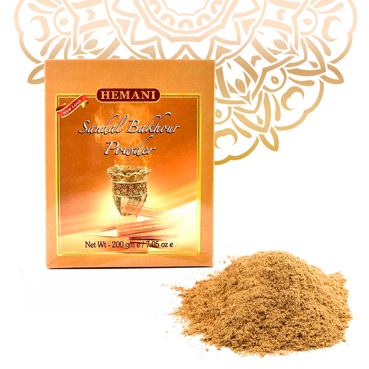 Порошок Сандала Hemani Sandal Bakhour Powder для ароматерапии и косметических процедур в коробочке 200 г