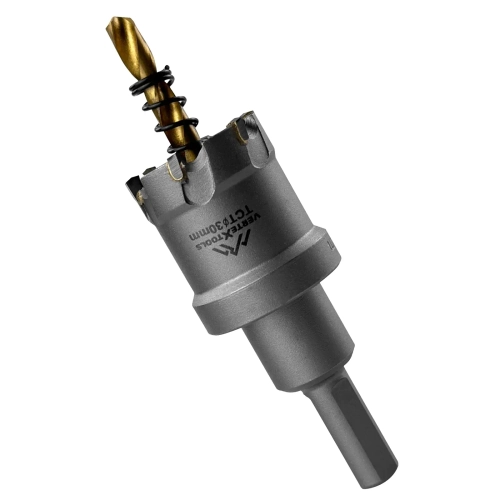 КОРОНКА ПО МЕТАЛЛУ ТВЕРДОСПЛАВНАЯ С ЦЕНТРИРУЮЩИМ СВЕРЛОМ VERTEXTOOLS 30мм