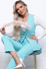 Брюки "Кармелина" Б7310 (бирюза) LT Collection