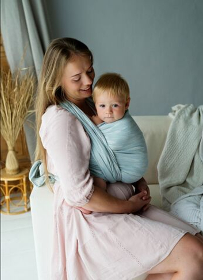 Слинг-шарф «Пёрышки Тиффани».