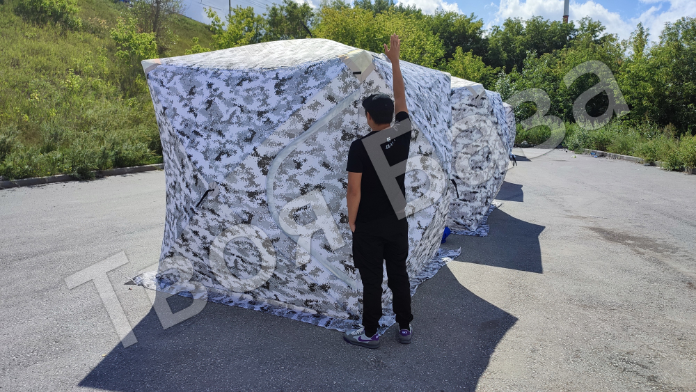 Зимняя палатка куб 220*220*230 3х слойная