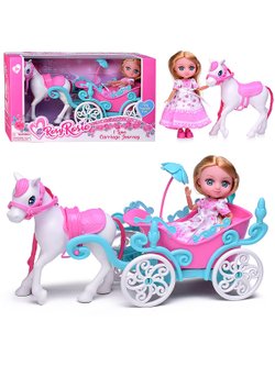 Кукла Путешествие в карете с аксессуарами (RR015)