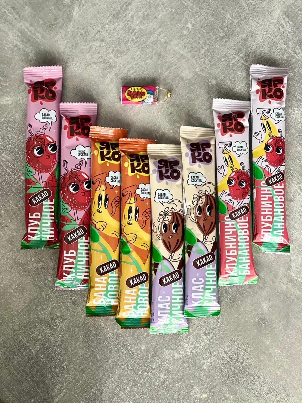 Какао в пакетиках растворимый Cасао Cocktail 4 вкуса по 2 шт