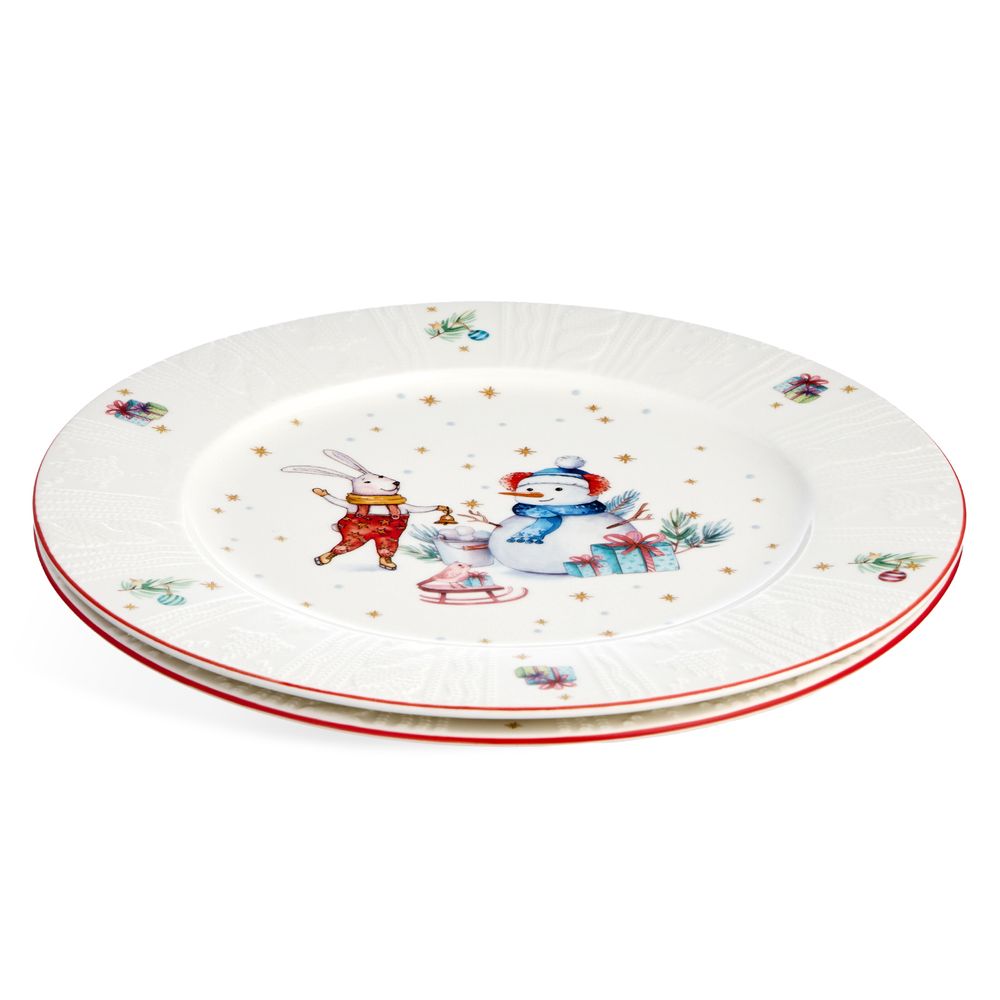 НАБОР ТАРЕЛОК ОБЕДЕННЫХ LEFARD "WINTER STORY" 2 ШТ. 26,5 СМ (КОР=12НАБ.)