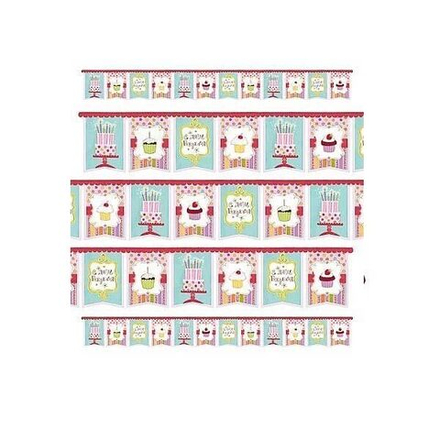 Гирлянда-вымпел С ДР Сладкий Праздник