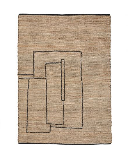 Ковер Velira из джута с графическим рисунком 200 x 300 см