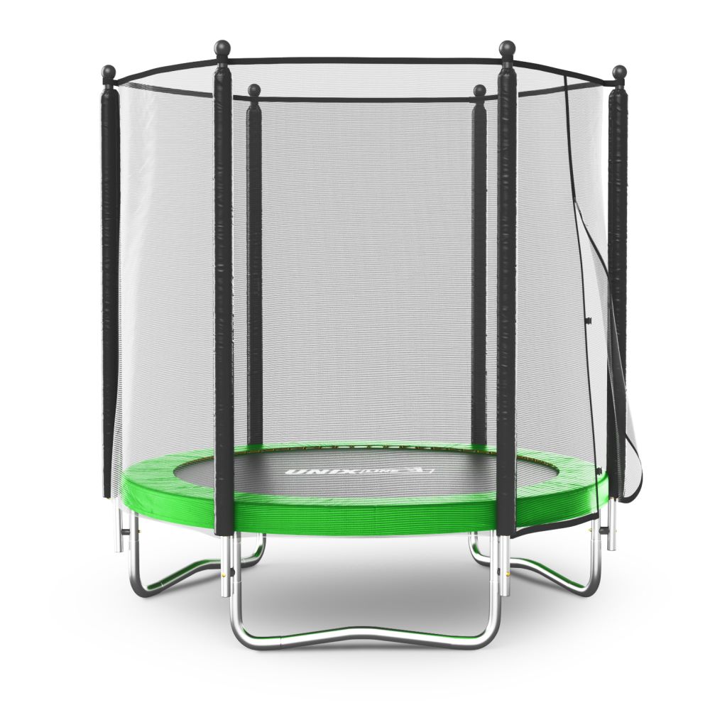 Батут UNIX Line Simple 6 ft (183 см) с внешней защитной сеткой, зеленый