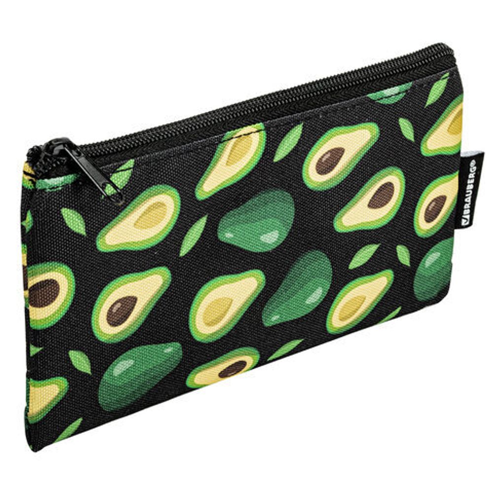 Школьный набор BRAUBERG: папка А4, мешок для обуви 42х33 см, пенал-косметичка 20х10 см, "Avocado", 271433