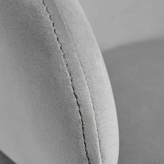 Стул Lime, серый микровелюр с золотыми ножками