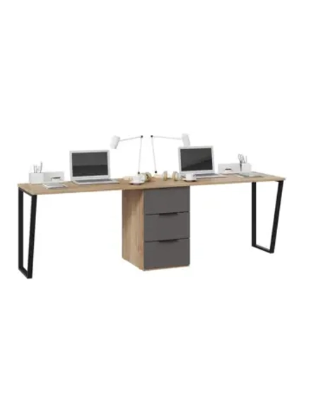 Стол письменный Графит 240х58,2х75,1 см