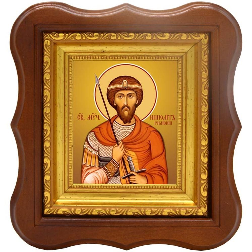 Ипполит Римский святой мученик. Икона на холсте.