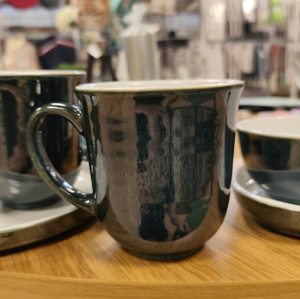 Кружка керамическая Endive, 9,9*5,3 см, темно-зеленый