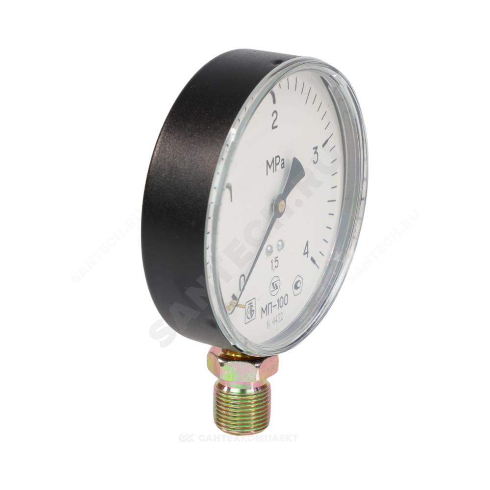 Манометр МП-100 радиальный Дк100мм 0-0,4 МПа кл.1,5 М20х1,5 ЗАВОД ТЕПЛОТЕХНИЧЕСКИХ ПРИБОРОВ