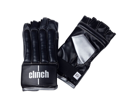 Перчатки снарядные (Шингарты) Clinch Bag Gloves Cut Finger черно-серебристые C642