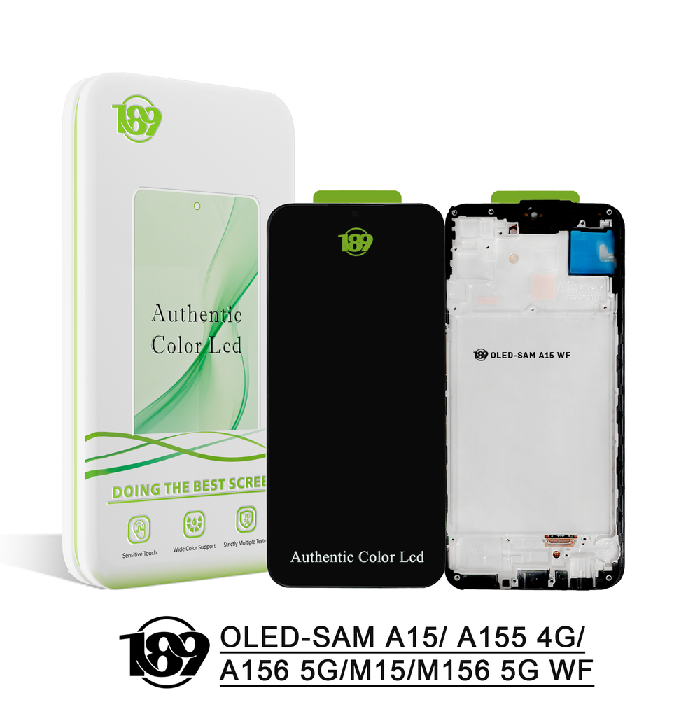 Дисплей Samsung A15 4G/ 5G/ M15 5G/ A155F/ A156B/ M156B Рама; бренд 189 (OLED+)