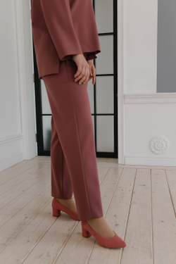 Брюки зауженные 3058ВЕ, кирпичный #234Ке023058ВЕ