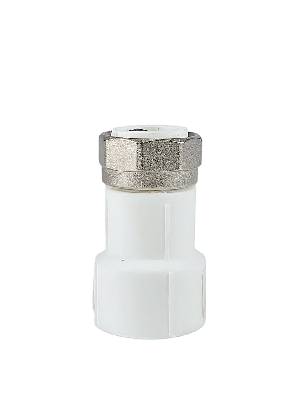 Муфта с накидной гайкой PPR 20х1/2, пластик штуцер, белый, RTP (300/50)