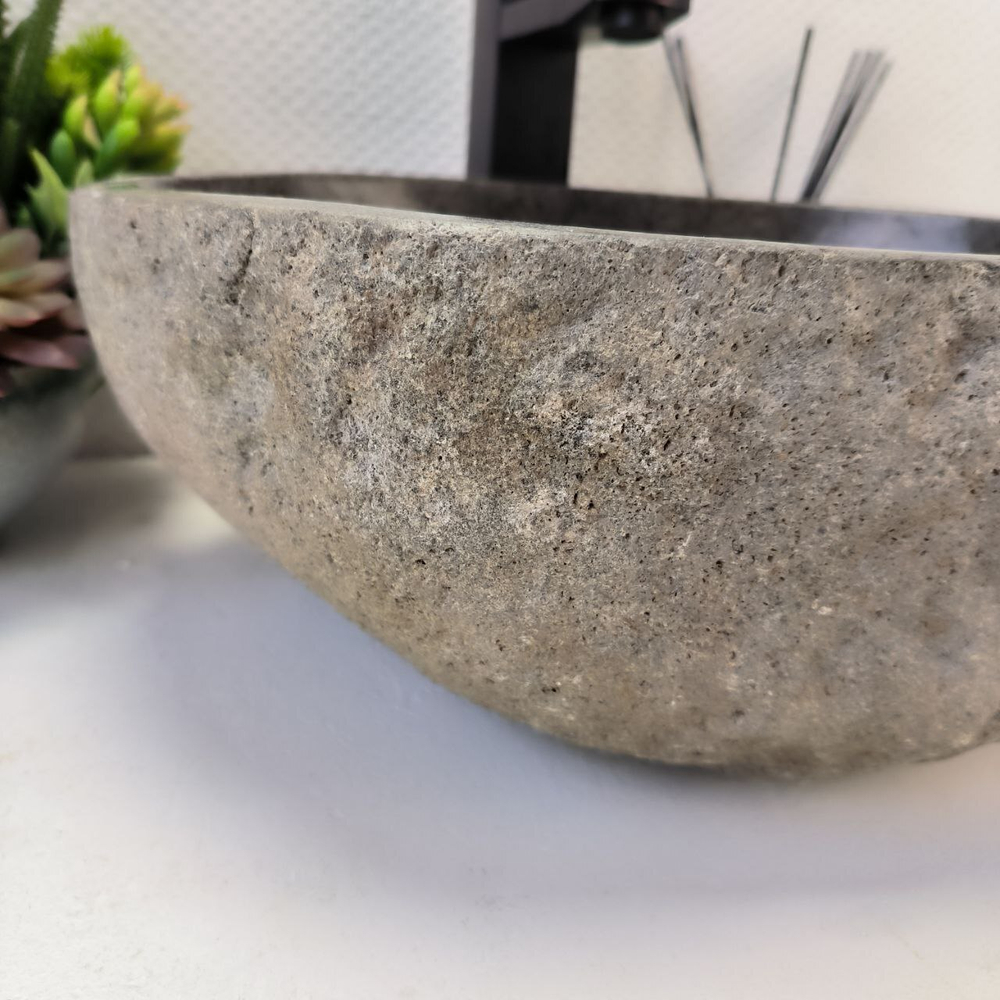 Раковина из речного камня RS64101 (40*32*15) 0122