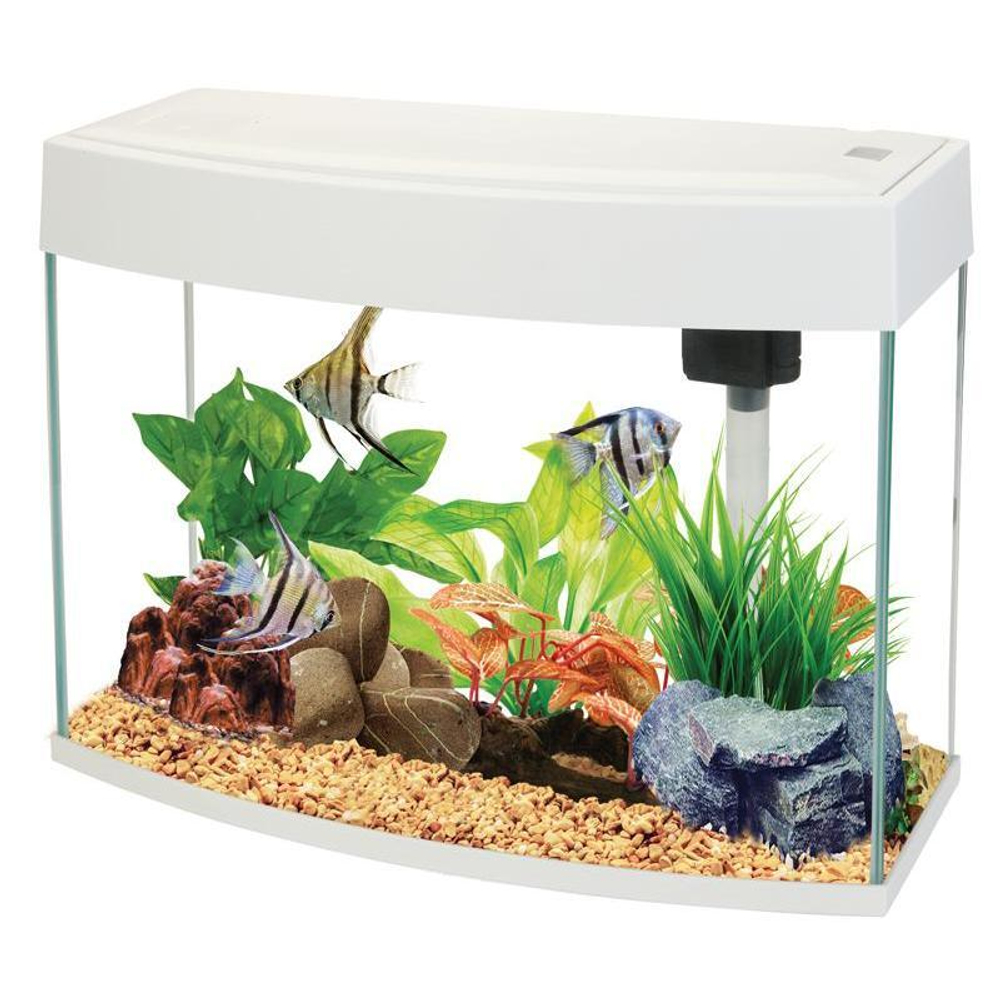 Аквариум панорамный BasicP, белый, 20л, 440*190*360мм, AA Aquarium