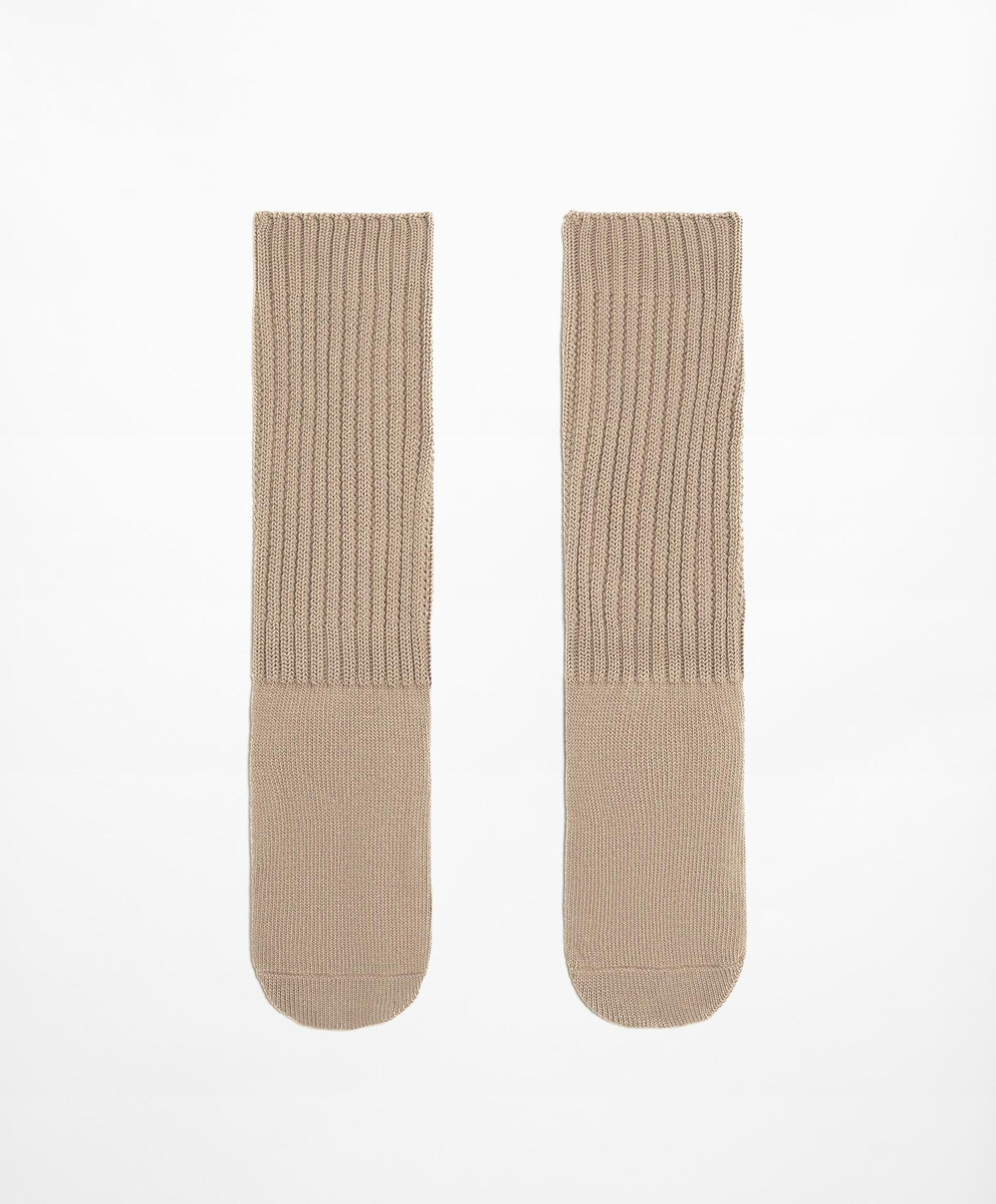 Oysho Хлопковые носки, рыжевато-коричневый