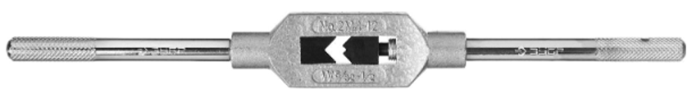 Метчикодержатель ,№2 М4-М12 L-280 мм. с регулируемым и вкладышами, ЗУБР "МАСТЕР" 28131-2