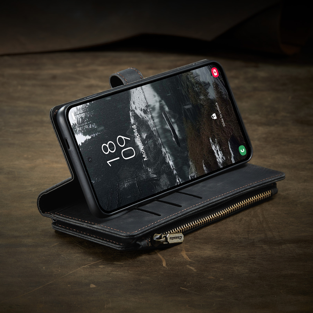 Многофункциональный чехол-кошелек CaseMe 3 in 1 Matte Wallet для Samsung Galaxy S25 Edge